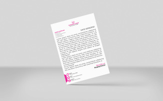Professional Corporate Letterhead Template Simple Creative Design
