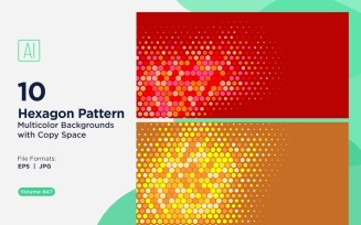 Vibrant honey bee Pattern Background in Multi Colors & Sizes 847