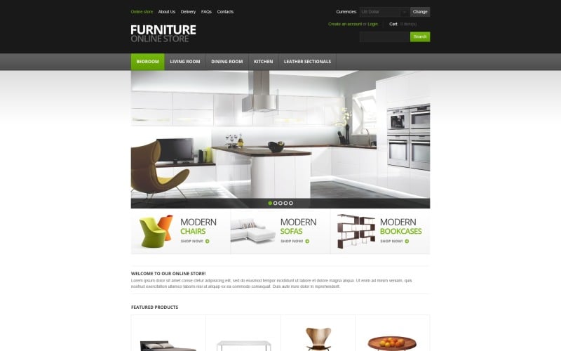 Furniture for Comfort VirtueMart Template