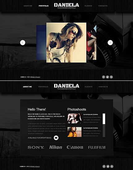 Photographer Portfolio Photo Gallery Template MotoCMS