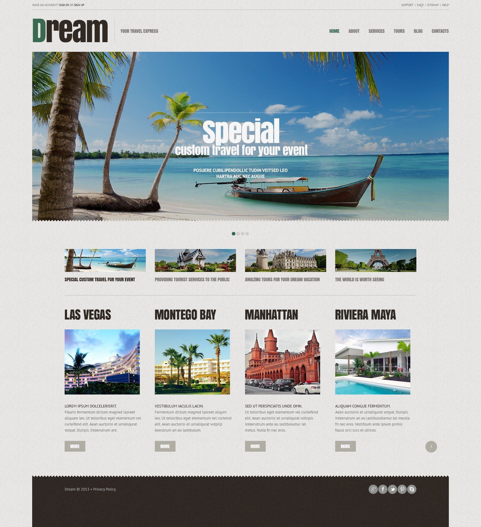 Travel Agency Responsive WordPress Theme 44903