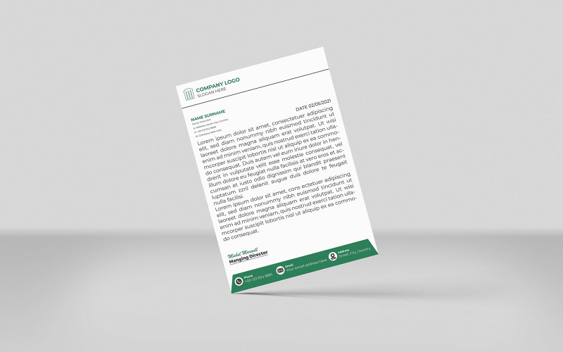 Creative Agency Corporate Business Letterhead Corporate Identity