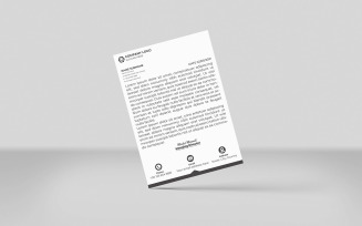 Creative and modern business new letterhead
