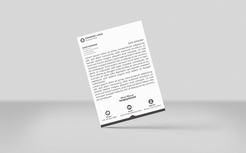 Creative and modern business new letterhead Corporate Identity