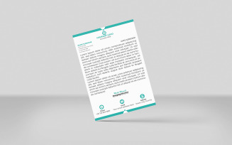 Creative Marketing Agency And Minimalist Letterhead Simple Design