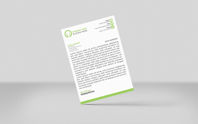 Professional And Modern Letterhead - Corporate Identity
