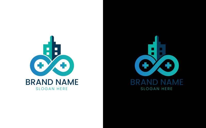 Infinity hospital building logo-09-369 Logo Template