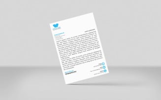 Clean letterhead business letterhead and corporate letterhead