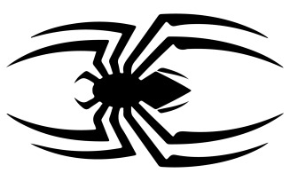 A spider silhouette art illustration