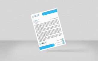 Clean business letterhead design New