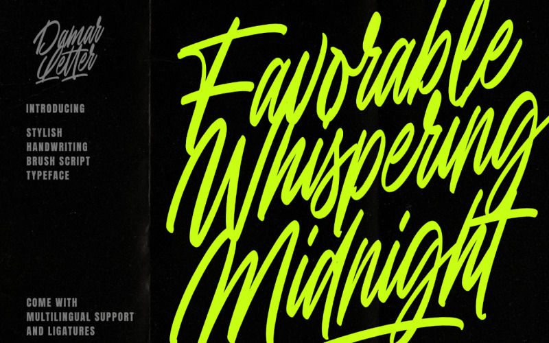 Favorable Whispering Midnight Font