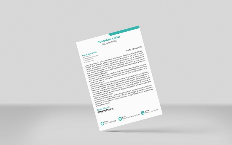 Minimalist Letterhead Creative Letterhead New Corporate Identity