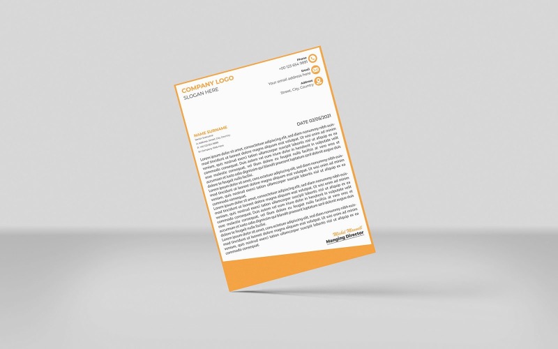 Professional Letterhead Creative Letterhead design Corporate Identity