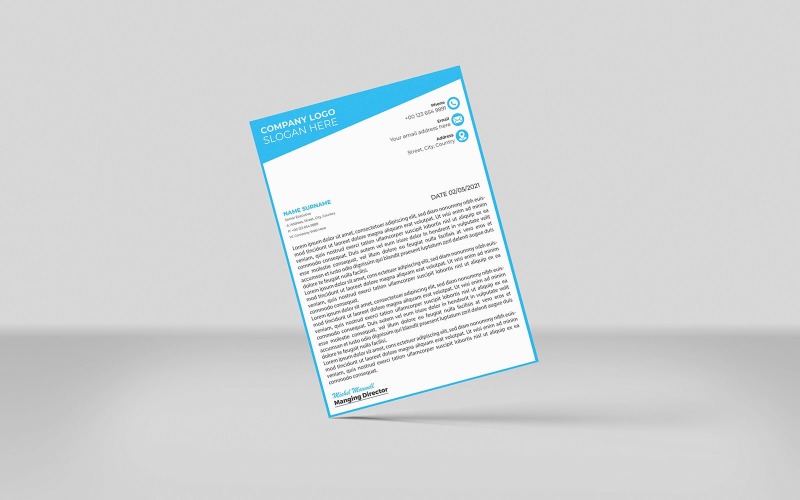 Professional Letterhead Creative Letterhead design Corporate Identity