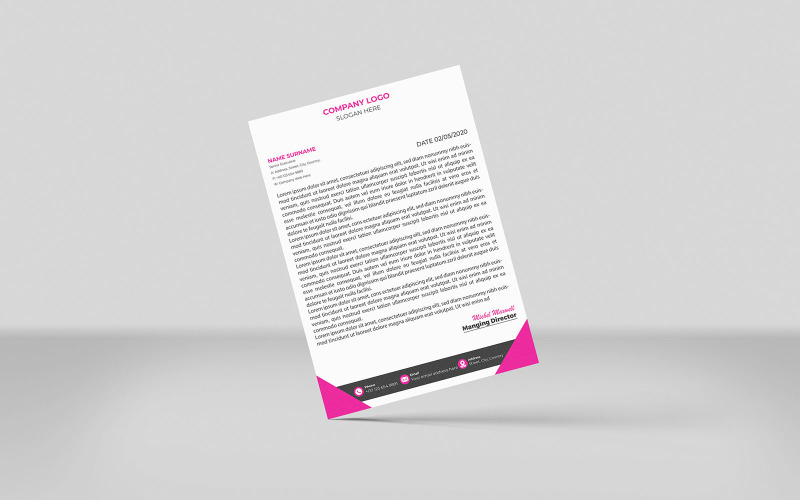 Creative business letterhead design Corporate Identity