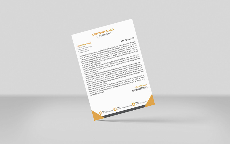 Creative Modern Letterhead Design Corporate Identity