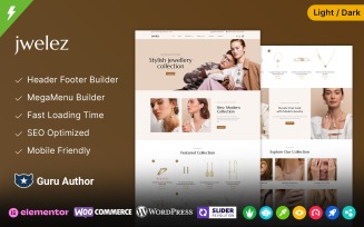 Jwelez - Jewelry and Wedding Multipurpose Responsive WooCommerce Theme