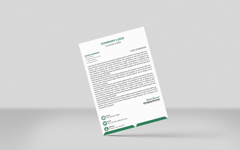 Letterhead Design, Creative Letterhead, Modern Design Corporate Identity