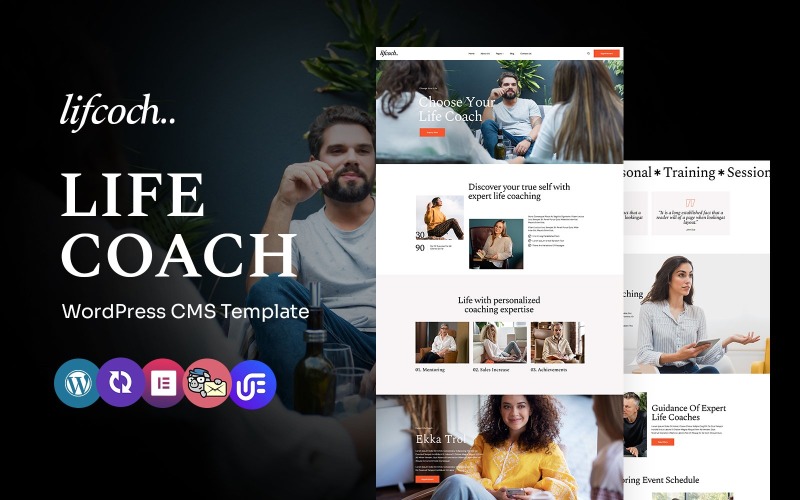lifcoch - Life Coaching Multipurpose WordPress Elementor Theme WordPress Theme