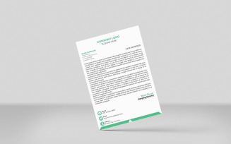 Minimalist Letterhead, Letterhead Sample, Modern Letterhead Sample Design
