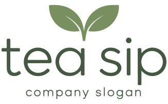 A logo with brand name Tea