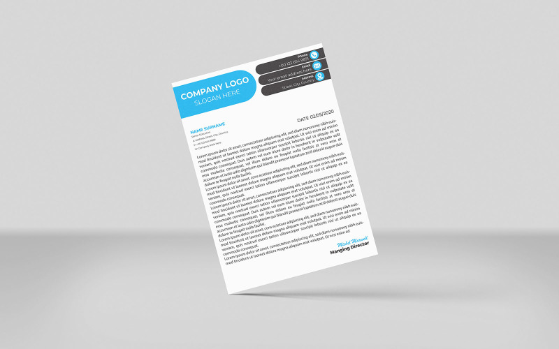 Advertising agency letterhead Corporate Identity