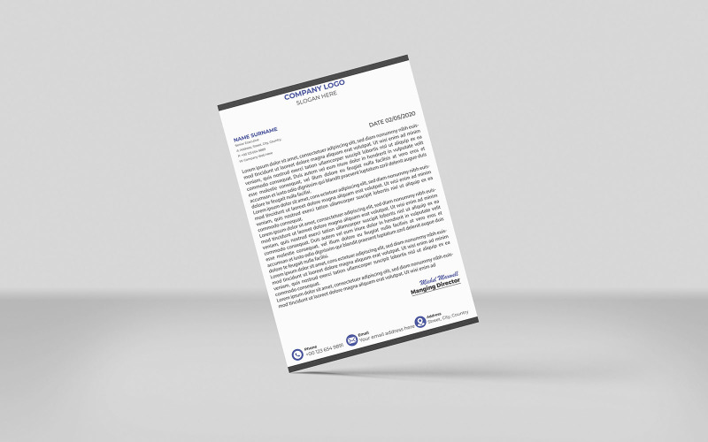 Creative Letterhead Corporate Business Letterhead Corporate Identity