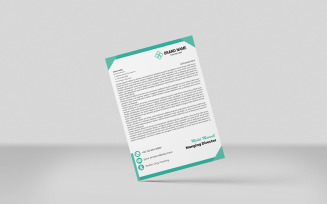 Business Letterhead Template Editable, Custom Letterhead Template