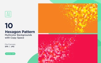 Colorful Hexagon of Various Sizes Versatile Pattern Background 1246