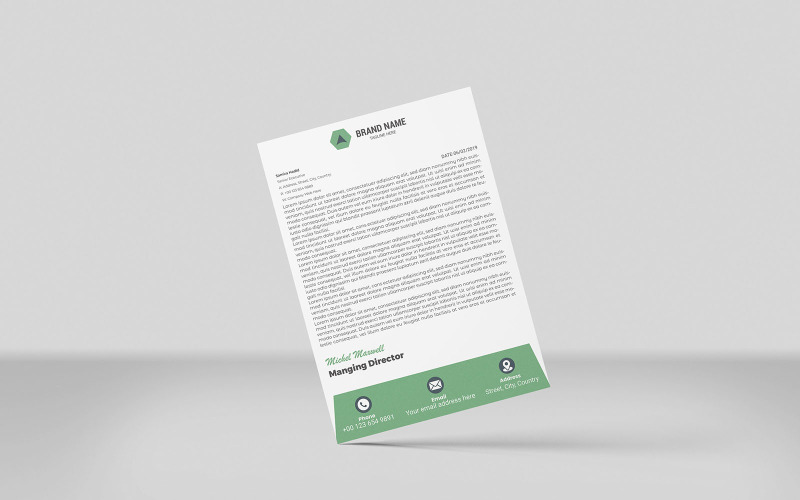 Creative Modern Business letterhead template Corporate Identity