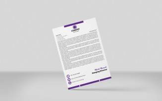 Modern And Pad Template Letterhead Design