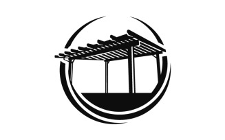 A perfect logo for pergolas, sheds, and pavilions.