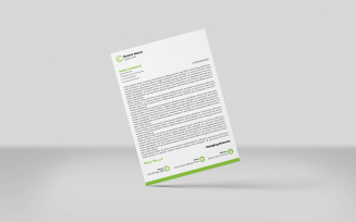 Clean modern business letterhead Template