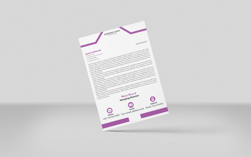 Creative Letterhead Professional Letterhead Design Corporate Identity