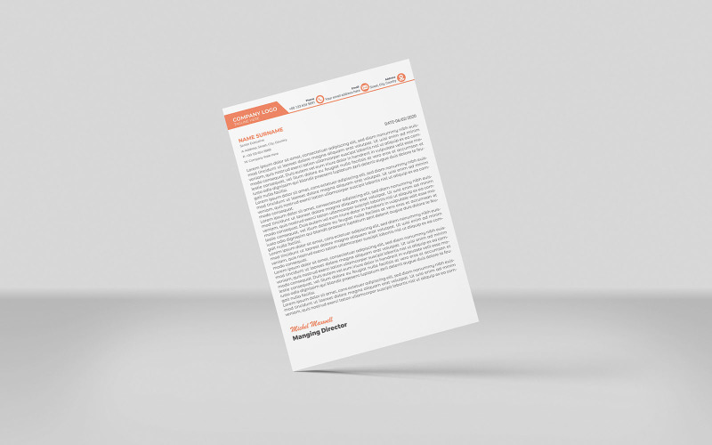 Letterhead Design Creative Letterhead Modern Letterhead Corporate Identity