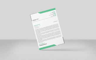 Unique Letterhead, Modern Letterhead, Stylish Letterhead Design