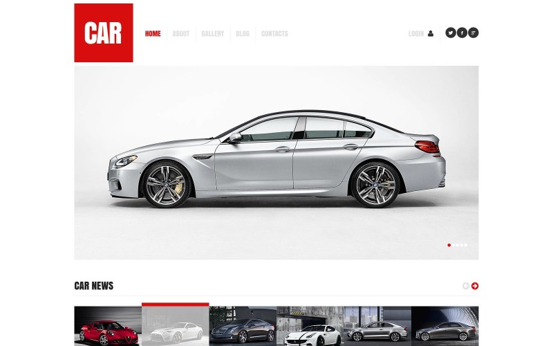 Car Responsive Website Template