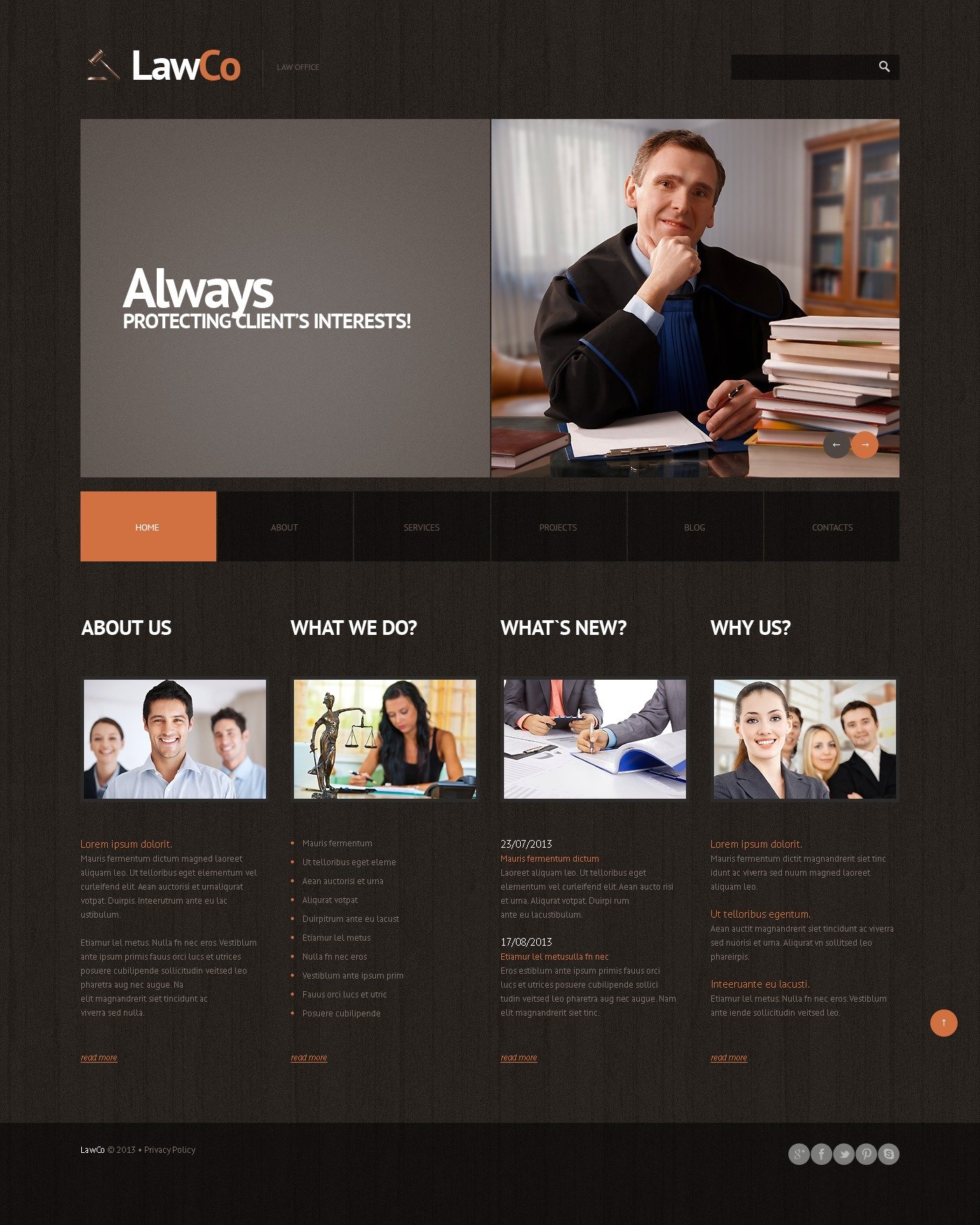 Law Responsive WordPress Theme