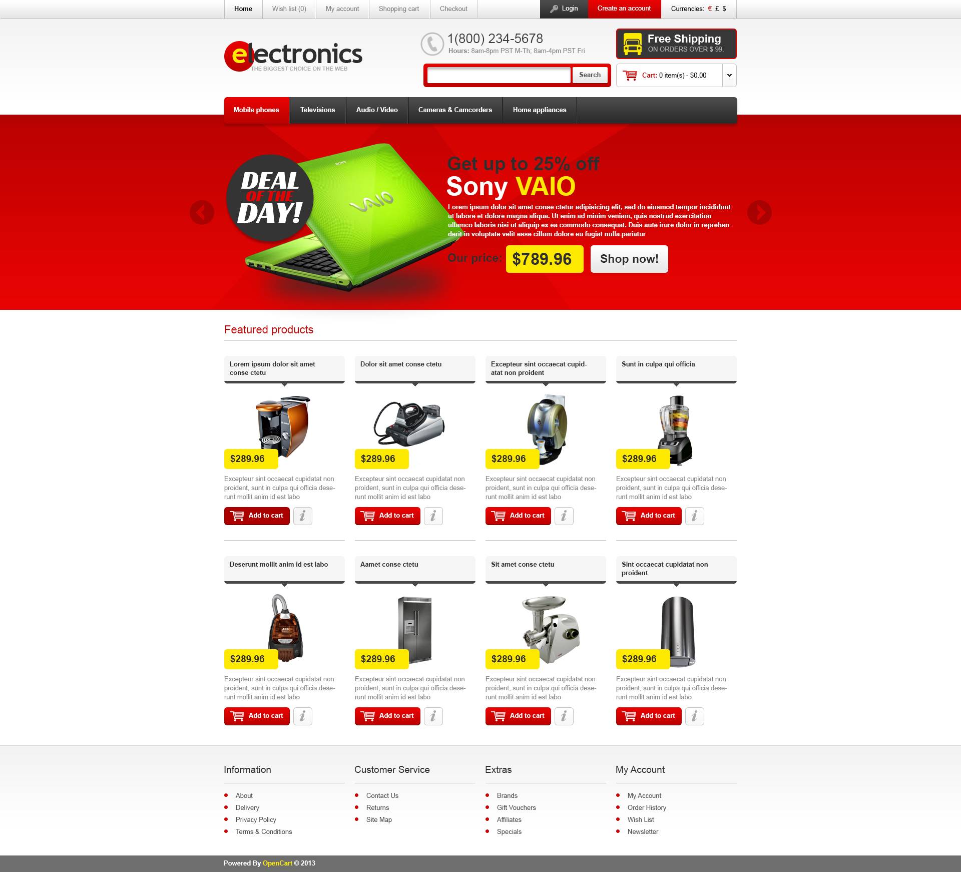 online electronics store