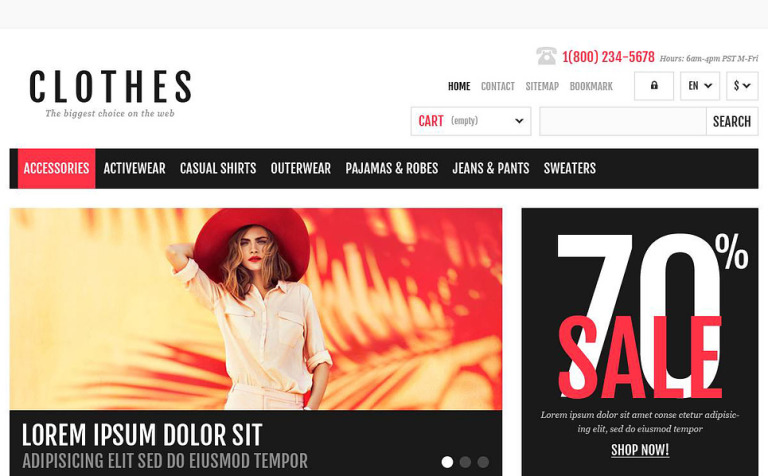 Responsive Clothing Shop Responsive PrestaShop Theme Big Screenshot Responsive Clothing Shop PrestaShop Theme New Screenshots BIG