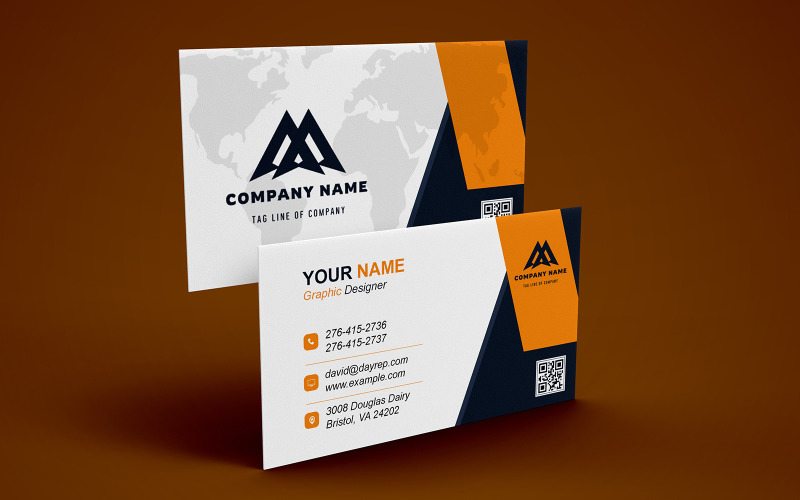 Elegant Business Card PSD Template for Creative Professionals Corporate Identity