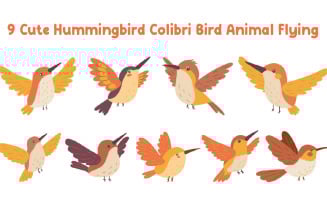 9 Cute Hummingbird Colibri Bird Animal Flying