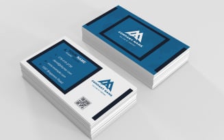 Minimalist Double-Sided Business Card PSD Template – Professional and Elegant
