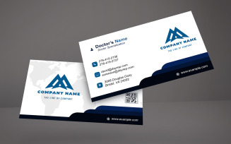 Professional Corporate Business Card PSD Template – Double-Sided Design