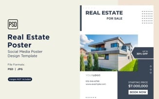 Real Estate Social Media Poster Post Design Template 24