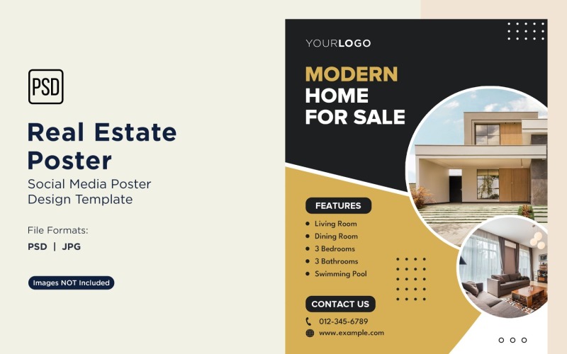 Real Estate Social Media Poster Post Design Template 25