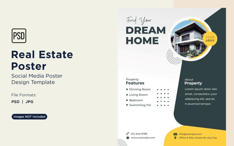 Real Estate Social Media Poster Post Design Template 27