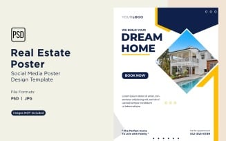Real Estate Social Media Poster Post Design Template 28