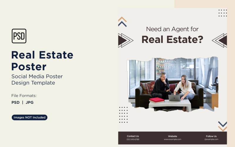 Real Estate Social Media Poster Post Design Template 23.