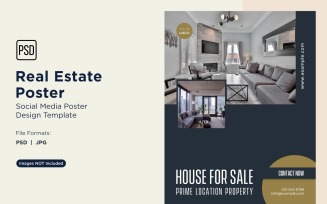 Real Estate Social Media Poster Post Design Template 40.